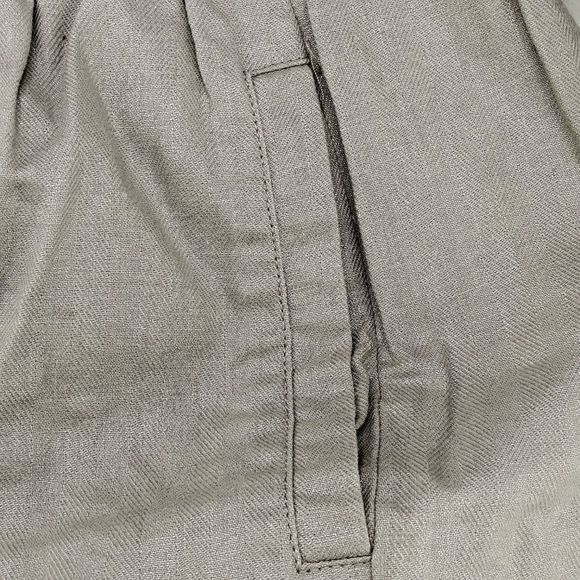 Anthro ETT TWA Taupe Silver Shimmer Skirt-Pockets! - Picture 4 of 6